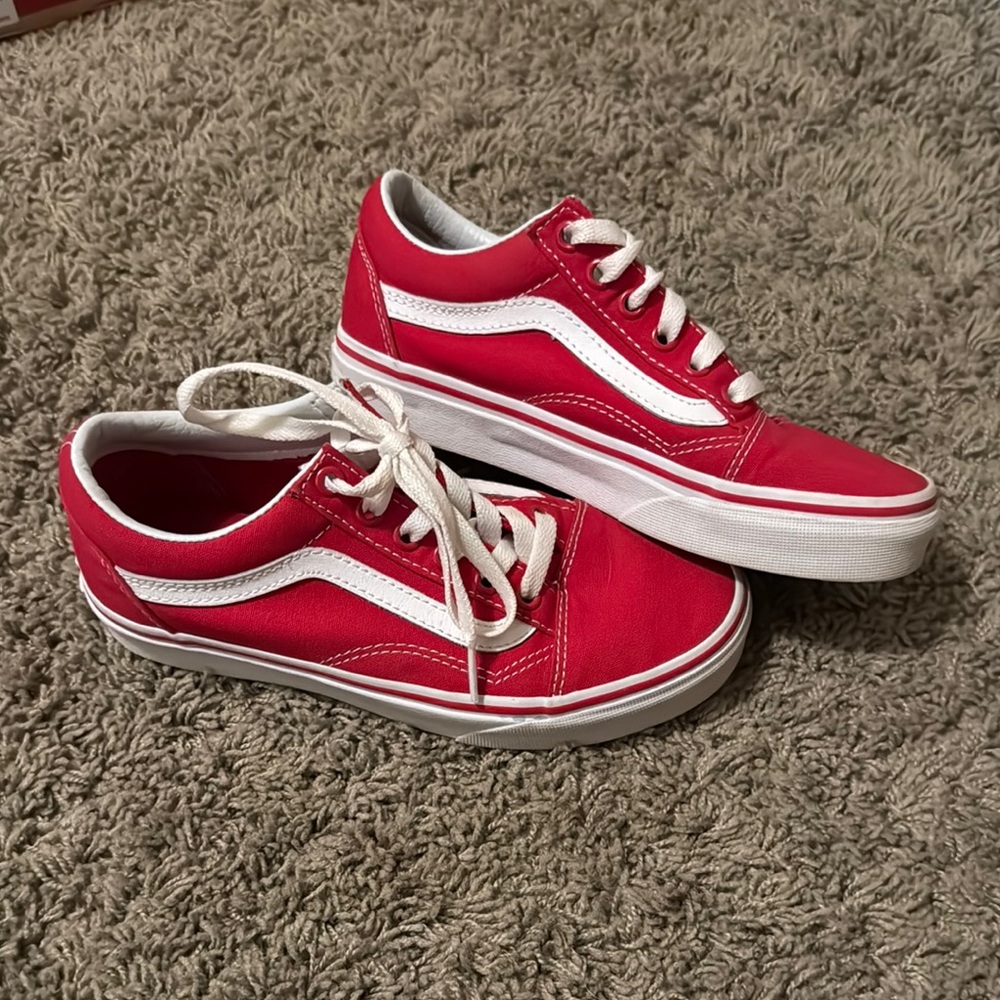 Red Old Skool Vans Sneakers